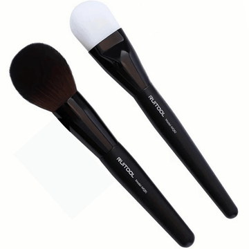 Ensemble de 1 brosse à fibres dures et 1 brosse à poils souples pour figurines à assembler