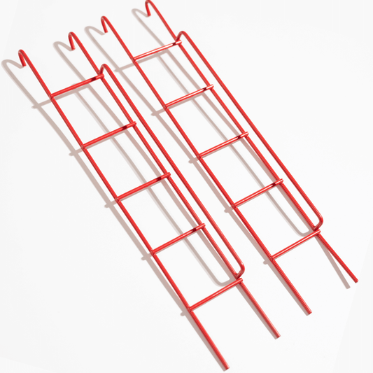 Miniature 2 Ladders for Fire Escape Shelf