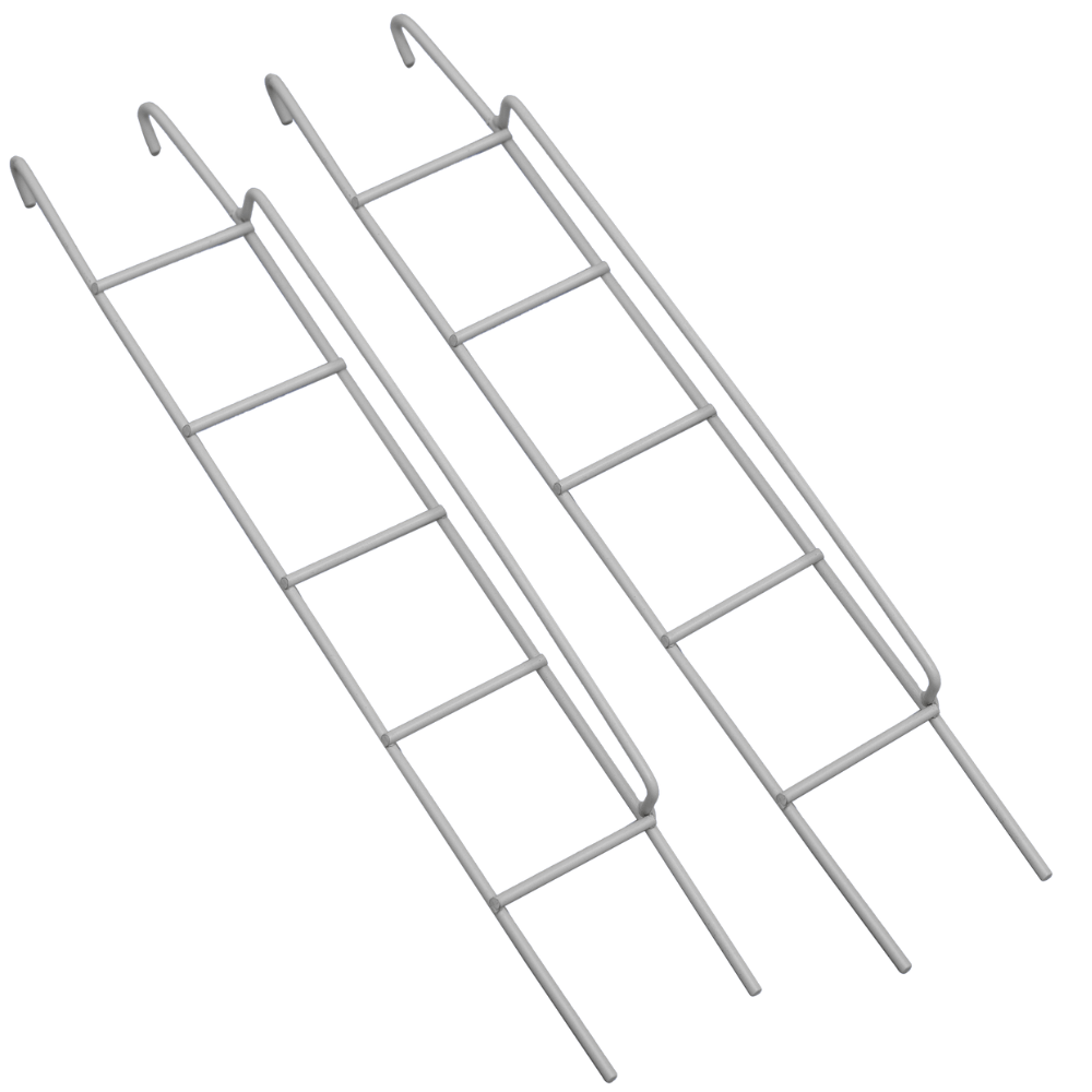 Miniature 2 Ladders for Fire Escape Shelf